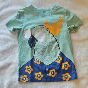 Carter's Green Parrot Tee with Blue and Orange Accents